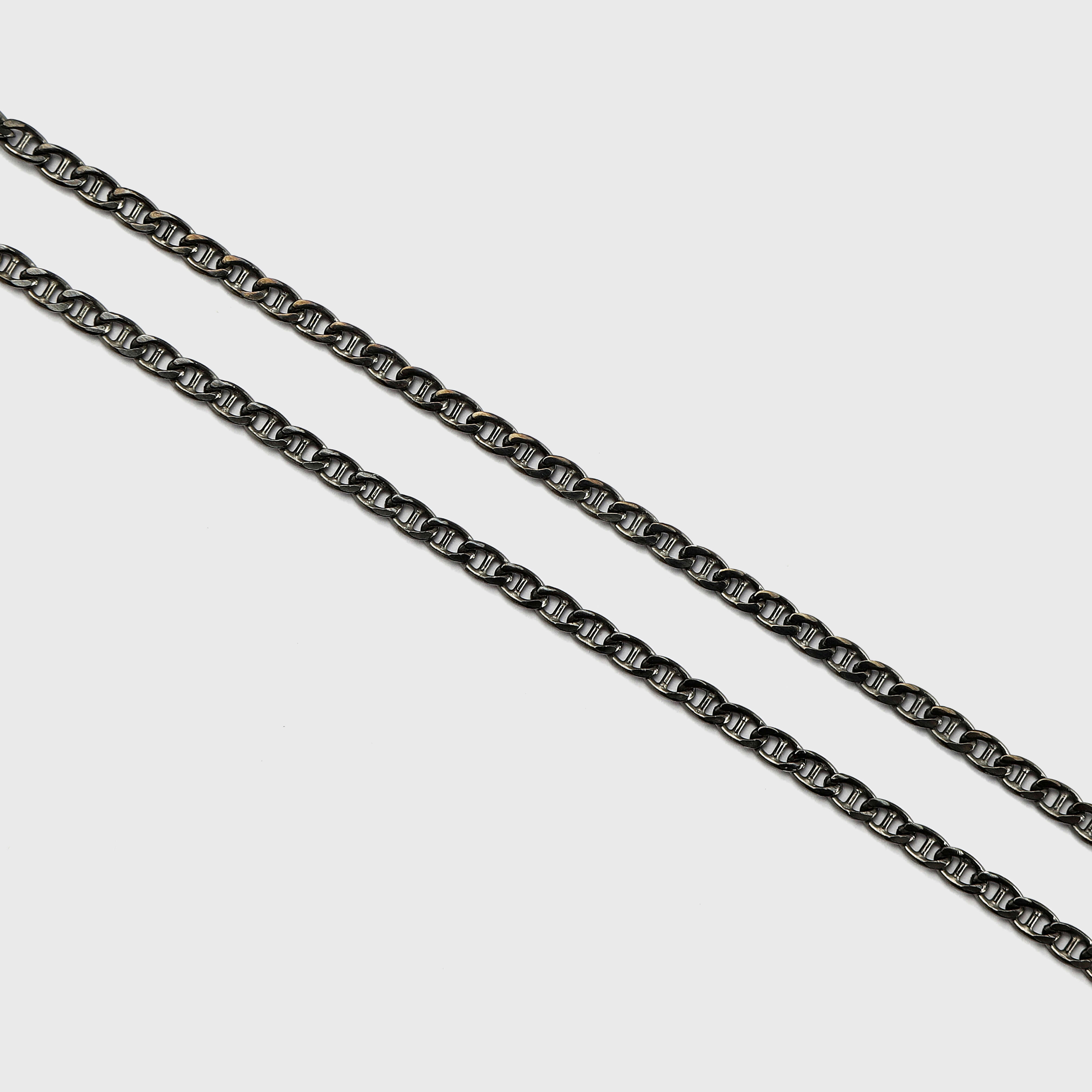 Sarah - chain necklace - silver 925 - dark rhodium